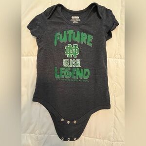 Notre Dame Bodysuit. Size 12/18 mo.